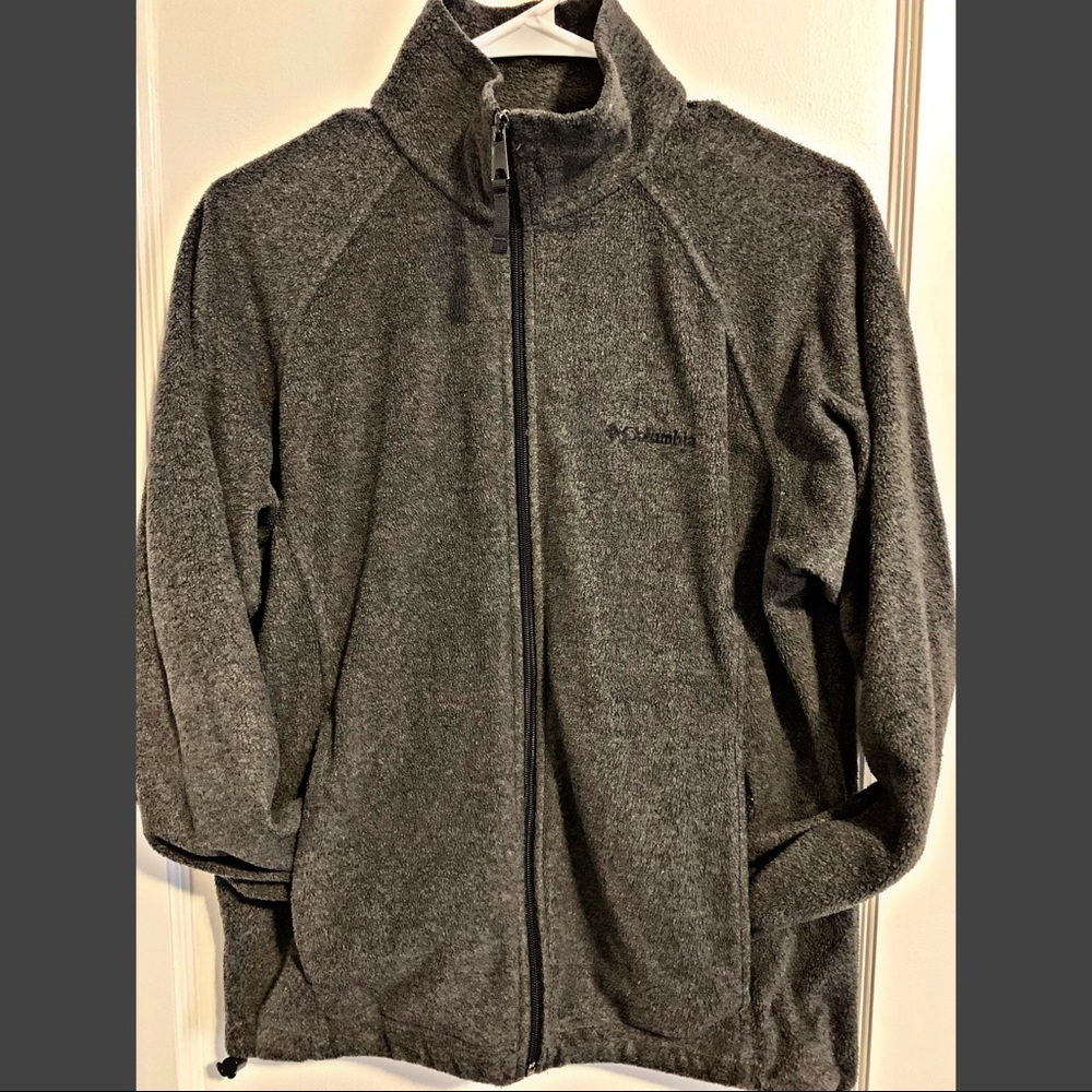 Women’s gray Columbia fleece jacket size small